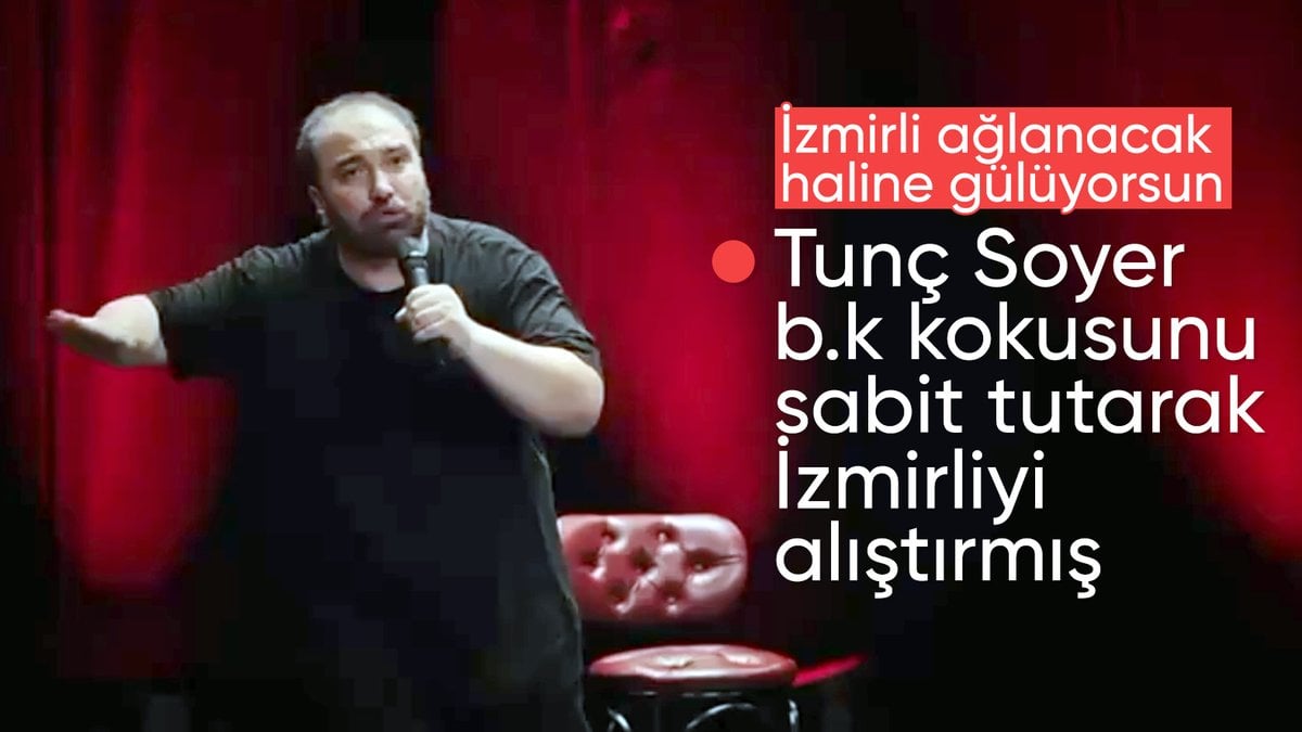 Komedyen Özgür Turhan, İzmir’deki kötü kokuyu mizahına taşıdı